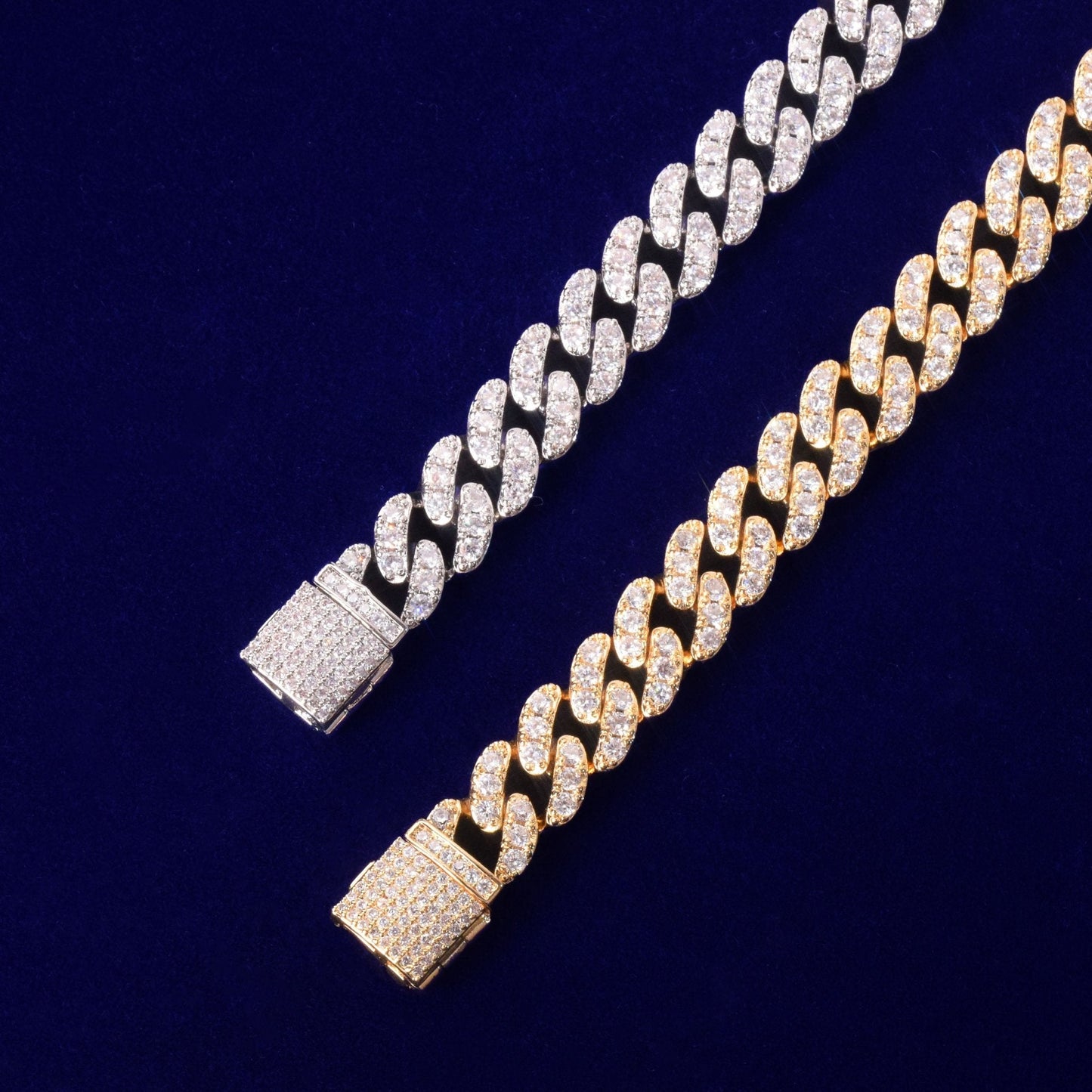 10mm Gold Color Miami Cuban Link Bracelet Bling Women Jewelry AAAA Zircon Charm Hip Hop Chain-4