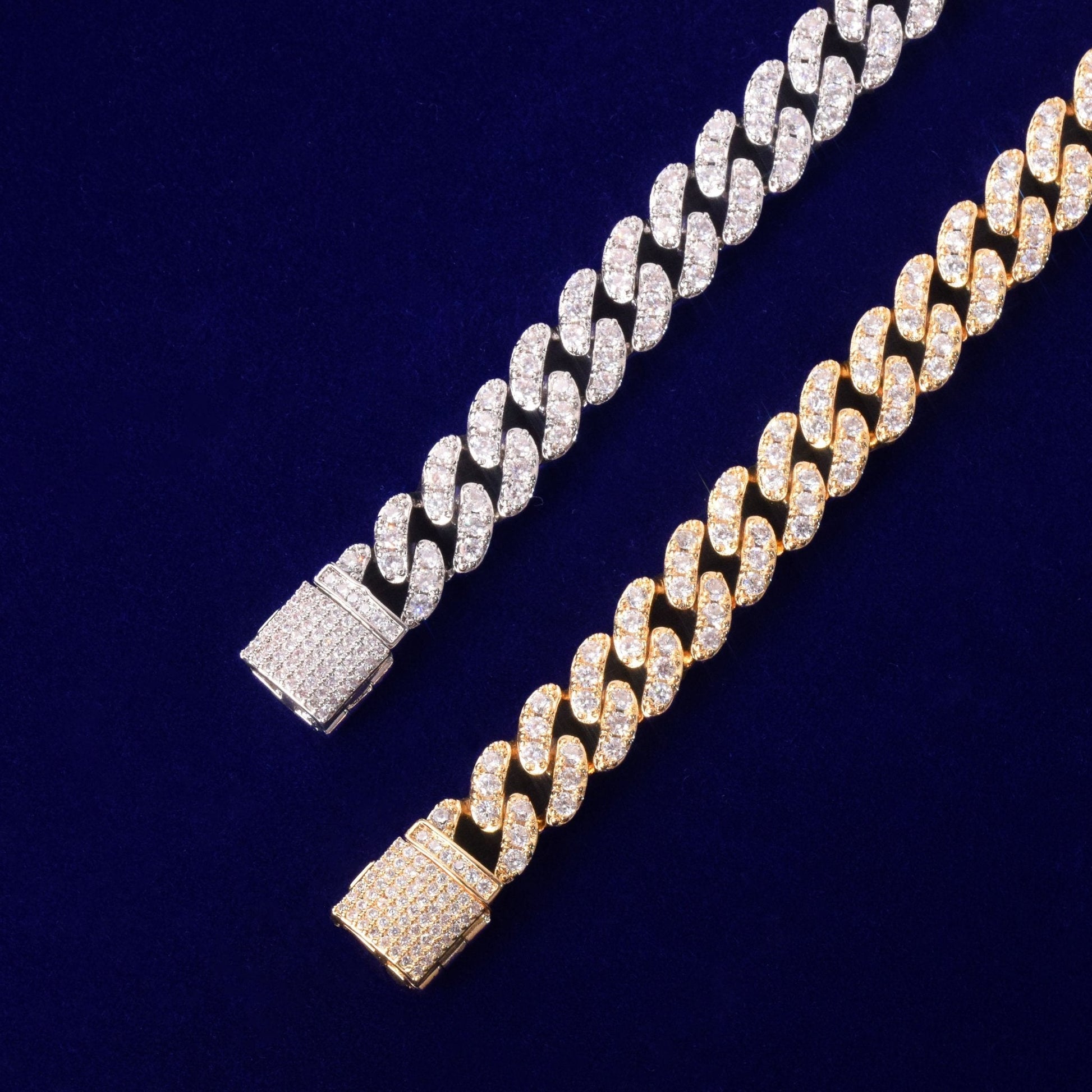 10mm Gold Color Miami Cuban Link Bracelet Bling Women Jewelry AAAA Zircon Charm Hip Hop Chain-4