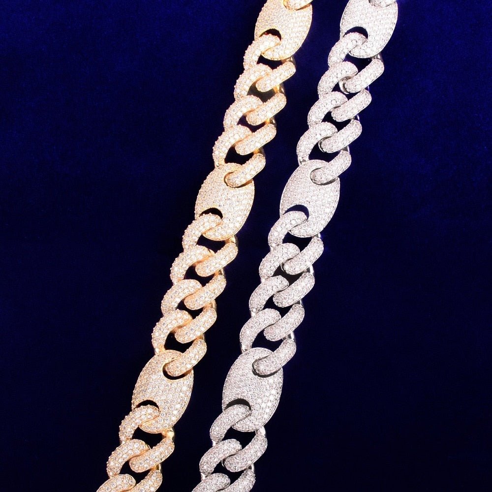 18mm Miami Cuban Chain Men's Hip Hop Necklace Link Solid Back Copper Full Zircon Fashion Rock Jewelry-3