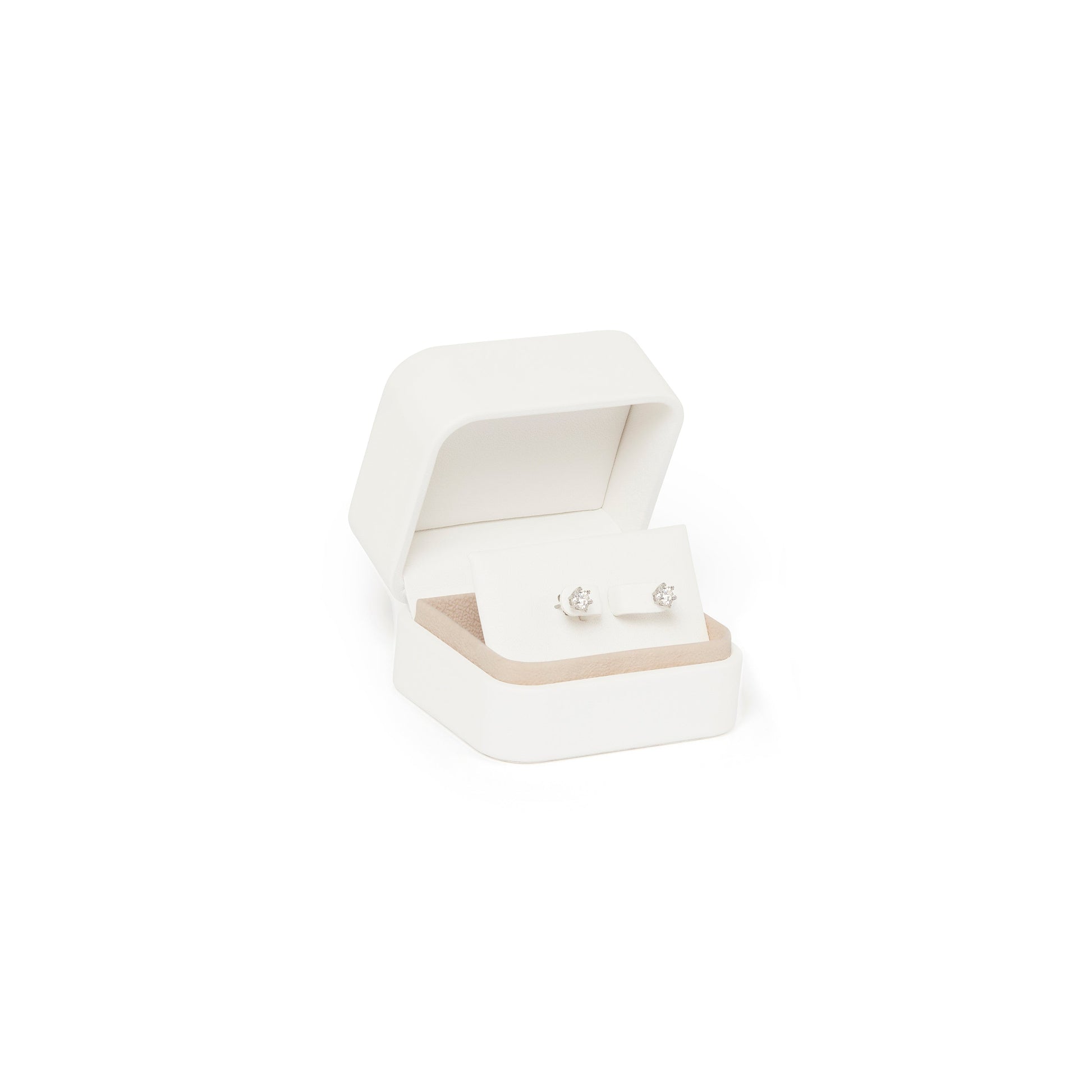 Moissanite Solitaire Diamond Earrings 0.5 carat-1